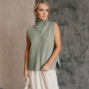 Sage Green Turtleneck Sweater